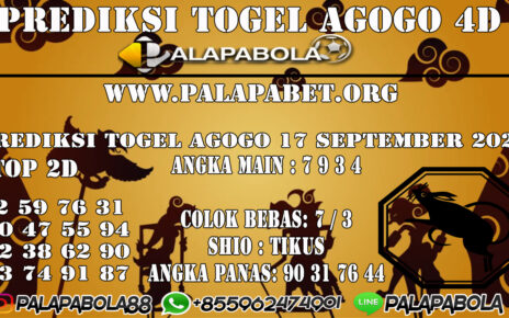 Prediksi Togel Agogo4D 17 SEPTEMBER 2020