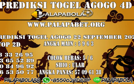 Prediksi Togel Agogo4D 22 SEPTEMBER 2020