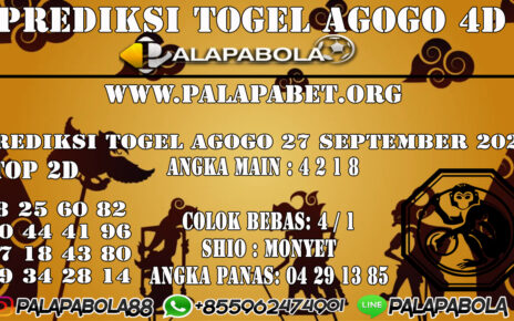 Prediksi Togel Agogo4D 27 SEPTEMBER 2020