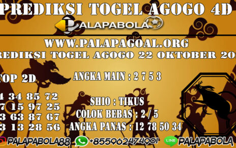 Prediksi Togel Agogo 4D 22 OCTOBER 2020