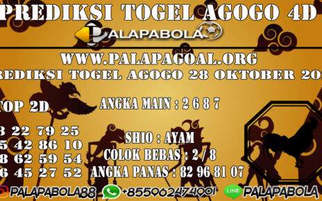 Prediksi Togel Agogo 4D 28 OCTOBER 2020