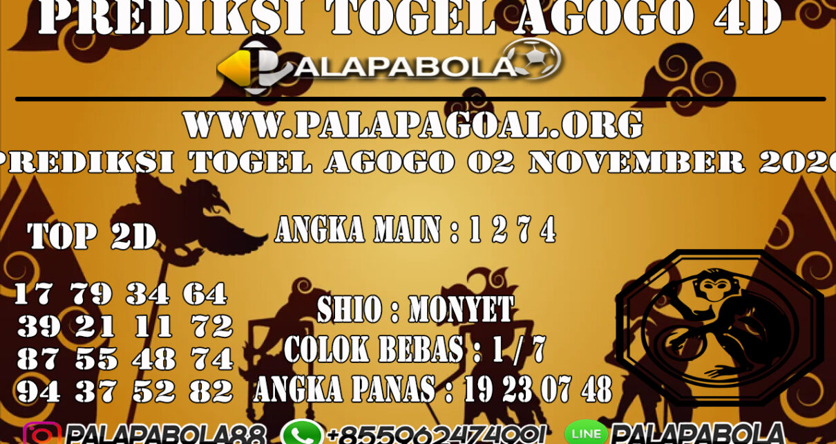 Prediksi Togel Agogo 4D 02 NOVEMBER 2020