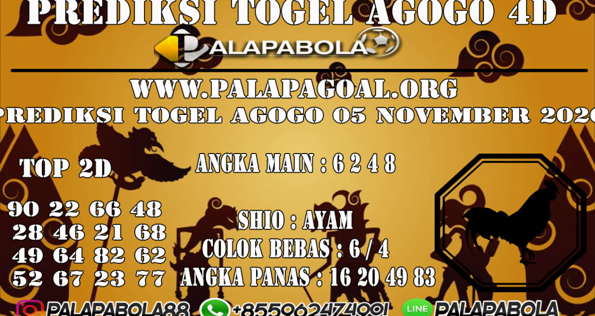 Prediksi Togel Agogo 4D 05 NOVEMBER 2020